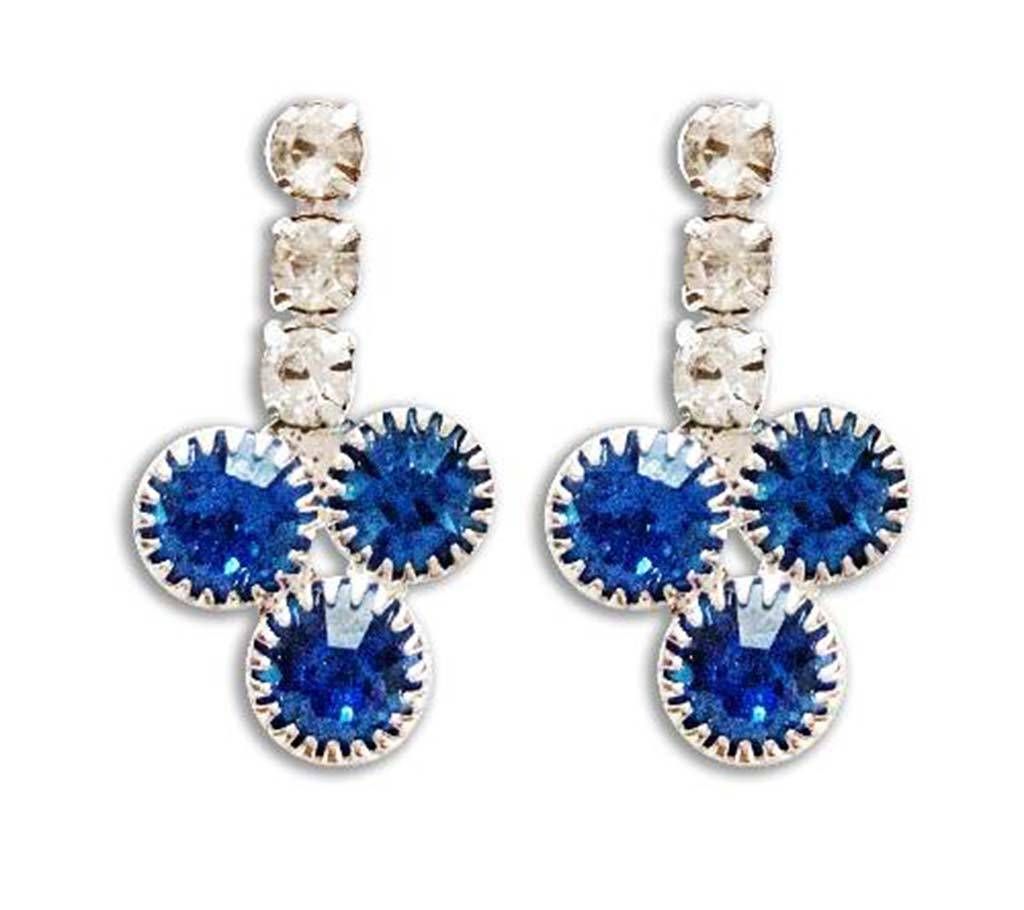 Blue Crystal Earring