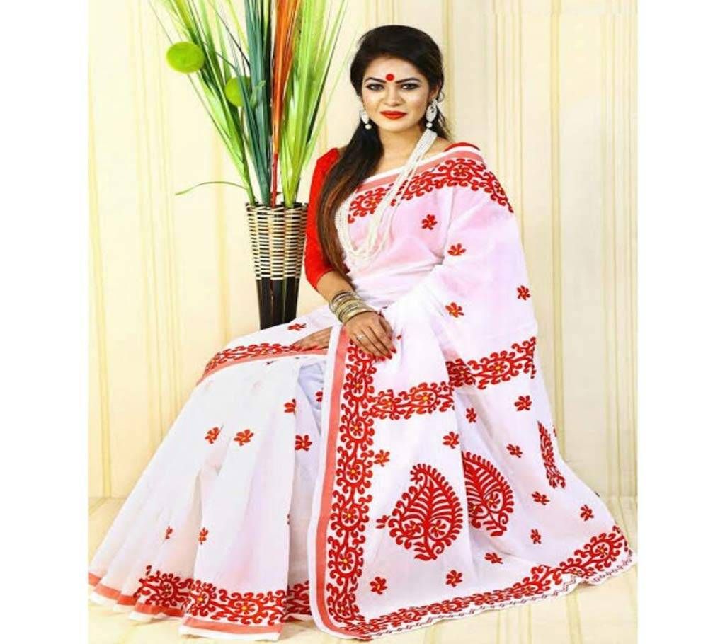  Valentine Aplic Saree Wihtout Blouse Piece 