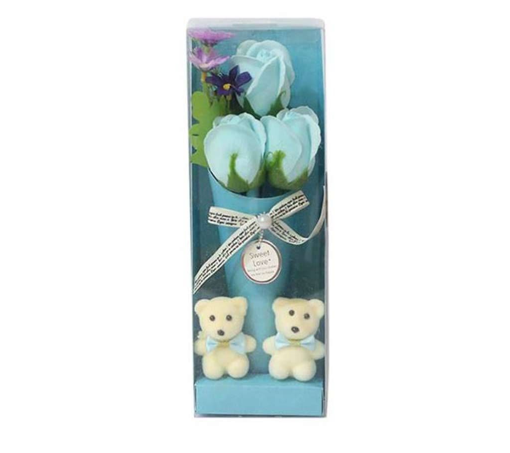 Two panda Doll & Flowers 