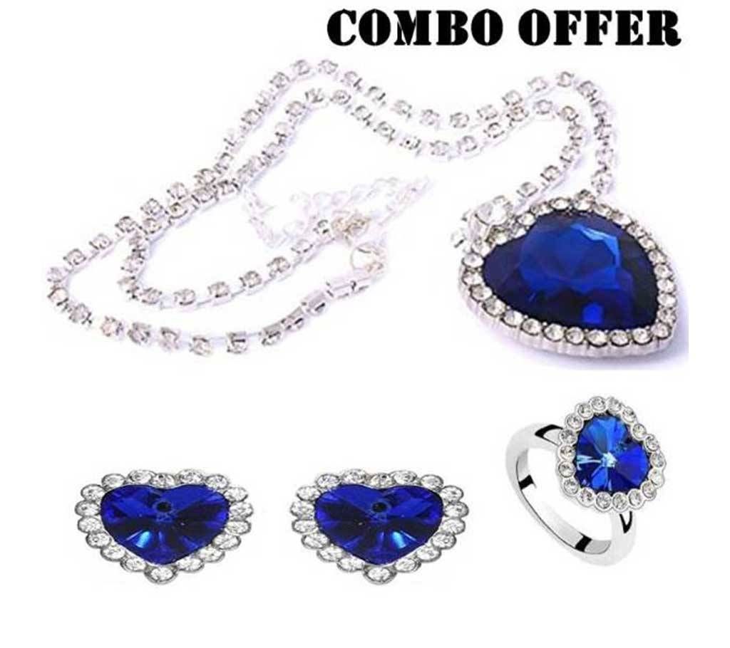 Titanic Blue Ocean Jewellery set