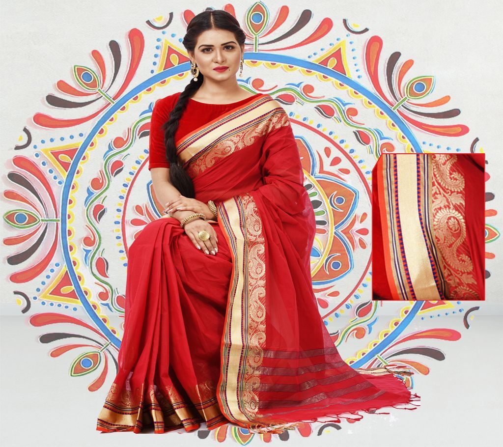 Soft Tangail Cotton Saree