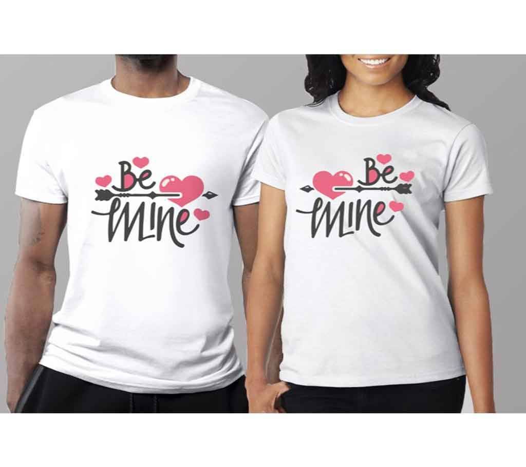 Half Sleeve Cotton T-Shirt For Couple C-4