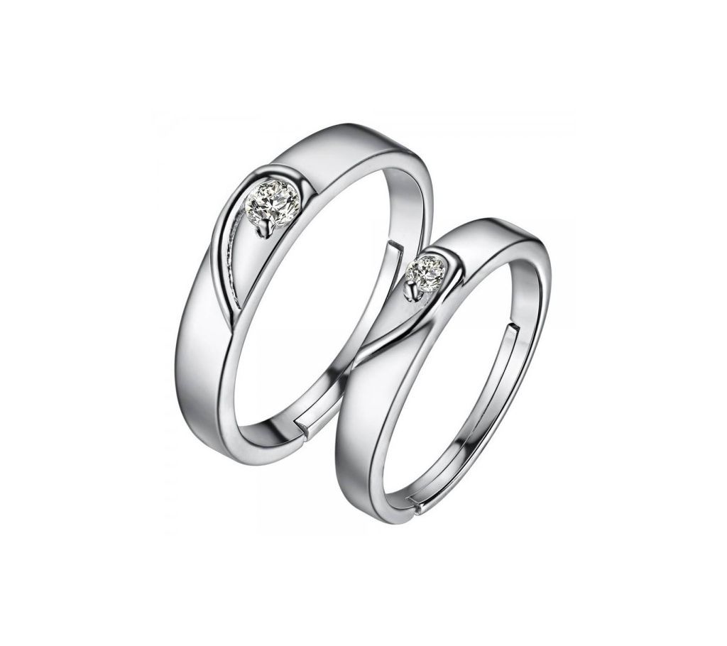 VALENTINES SPECIAL ELEGANT IMITATION DIAMOND COUPLE RING