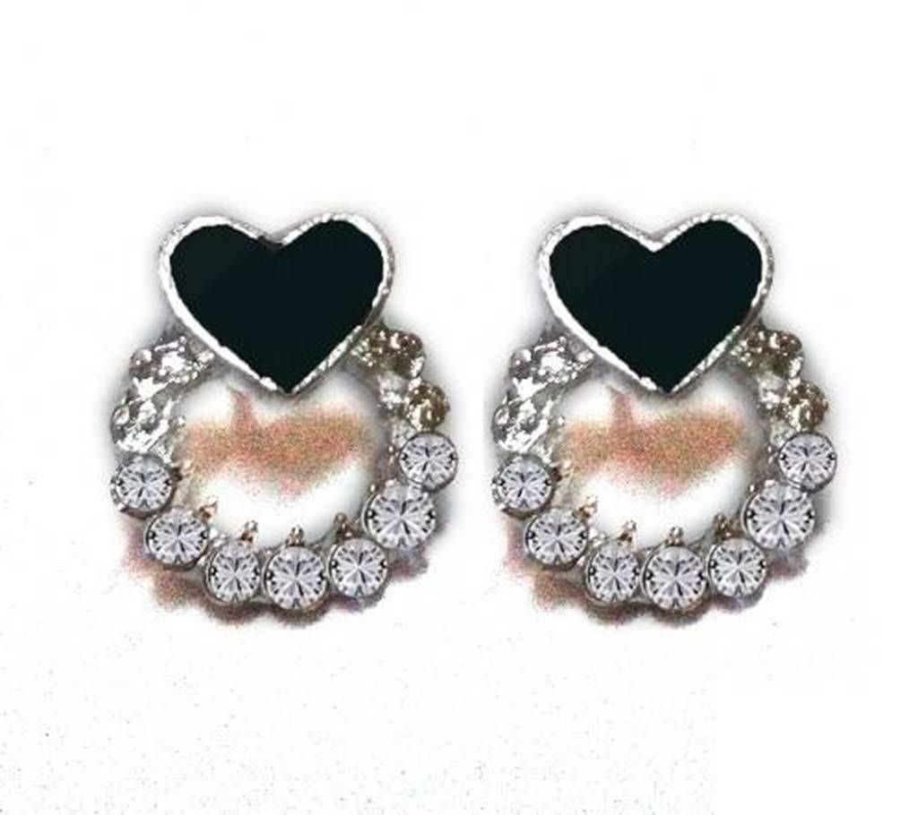 Cute Black Love Earring