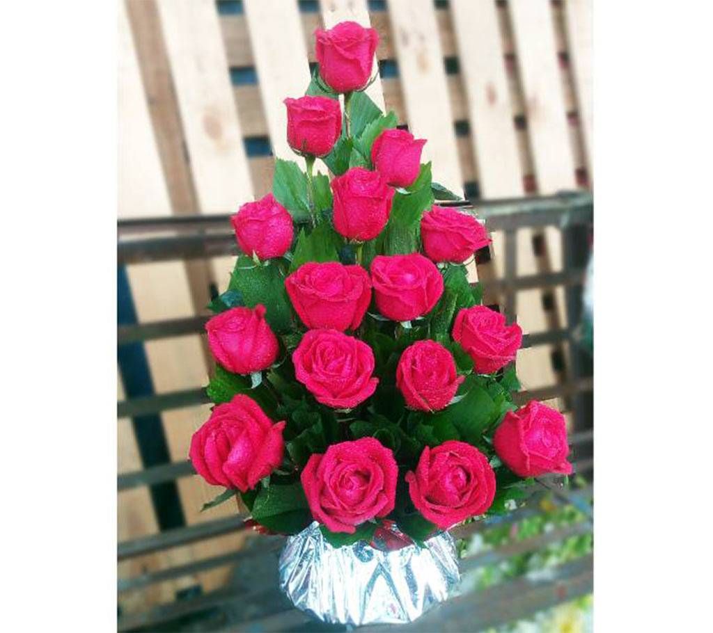 Red Rose Bouquet - Fresh Flower  