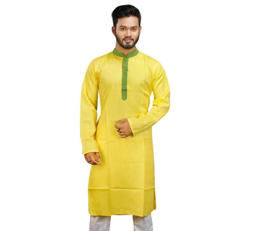Falgun Semi Long Cotton Panjabi For Men 
