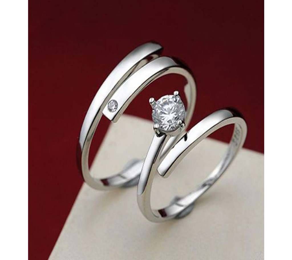 Trendy Couple Ring CR 07  GLM