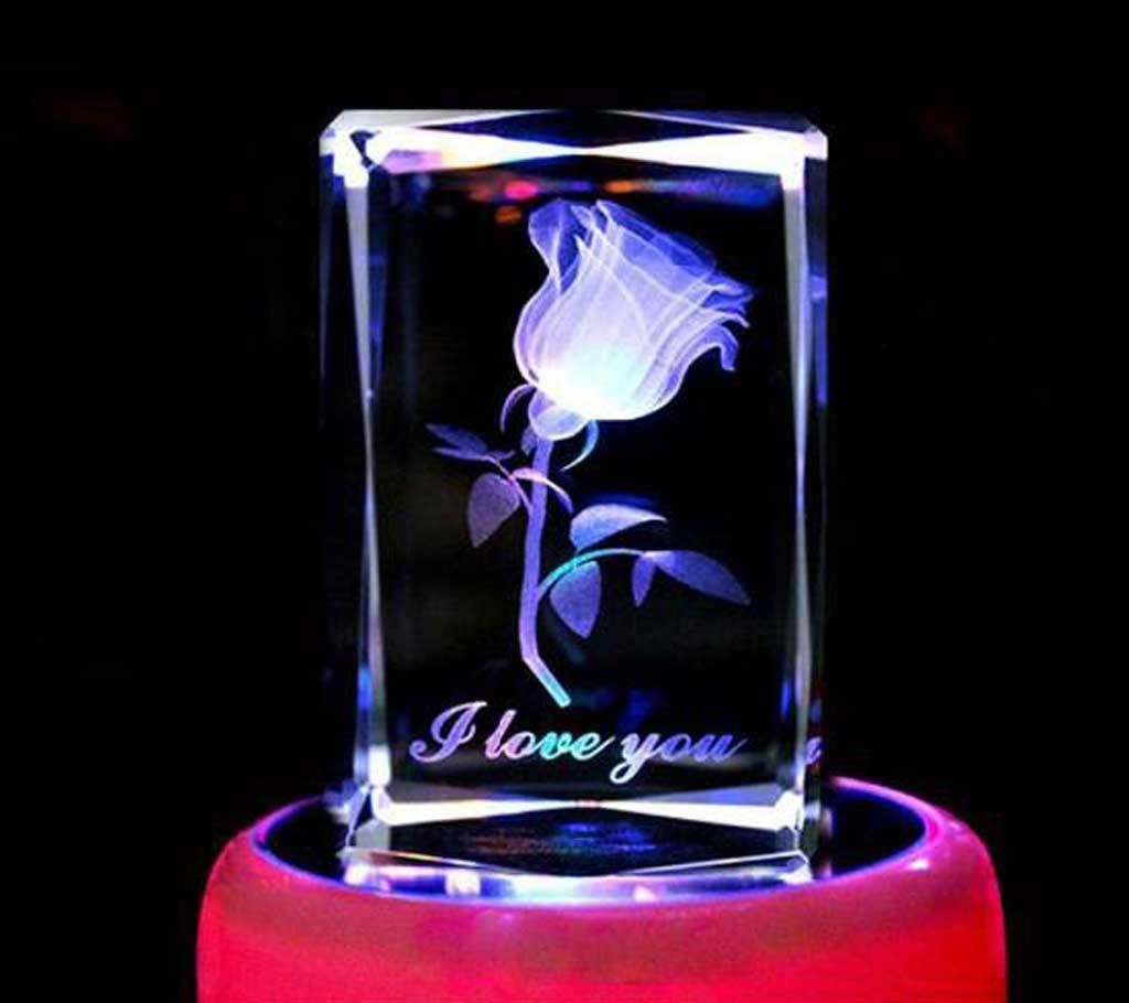 Exclusive Valentine Crystal Rotating Music