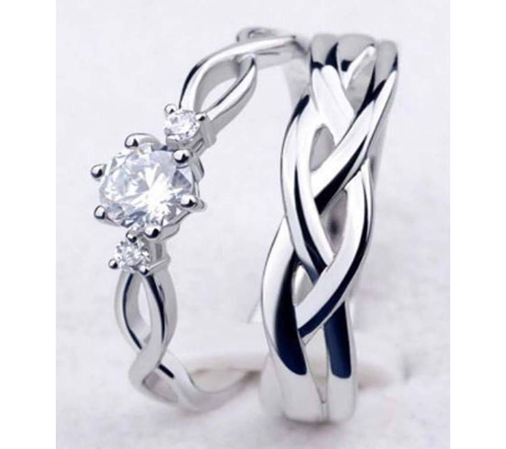 Trendy Couple Ring CR 09  GLM