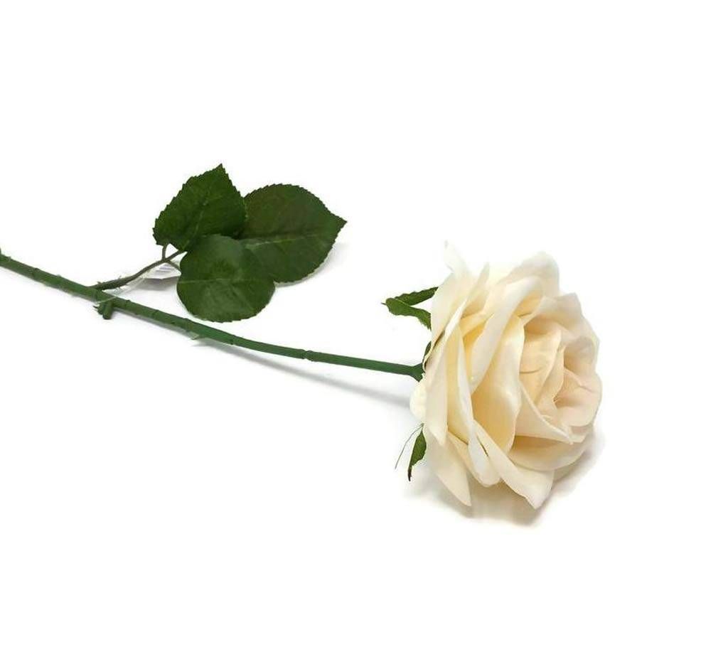 Artificil white rose stick