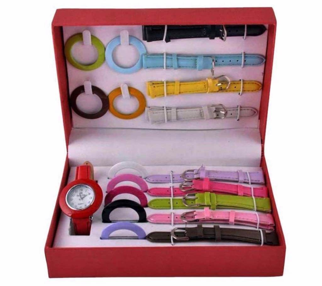 10 In 1 Changeable Dial Women's Watch