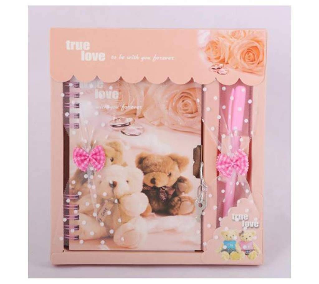 Lock Diary With Pen Gift Set -03