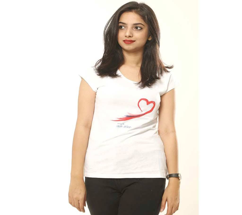 Made for each other Valentine Ladies T-shirt 
