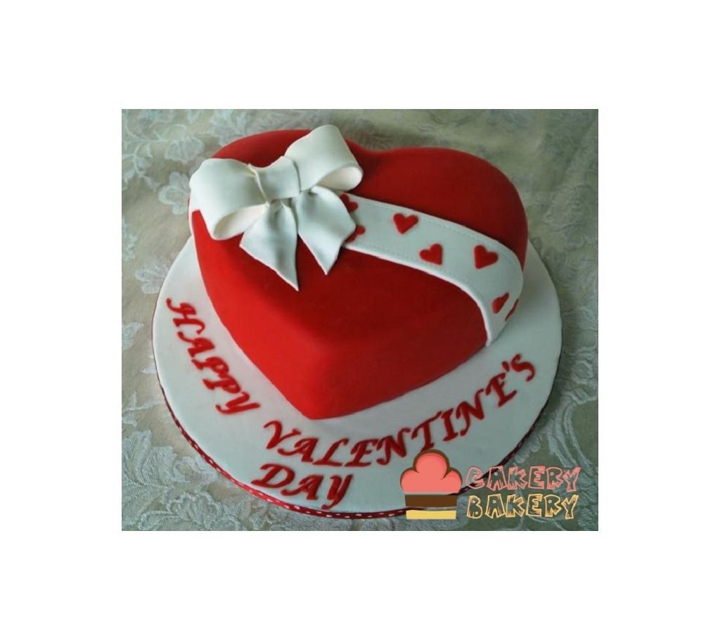 Red Velvet Valentine Theme Cake 500g