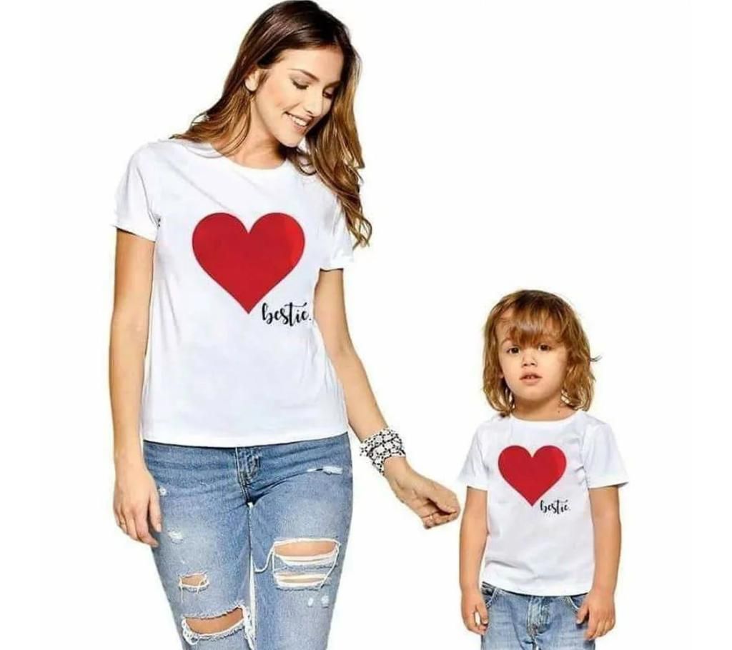 Valentines Day T Shirt For Mom & Daughter 