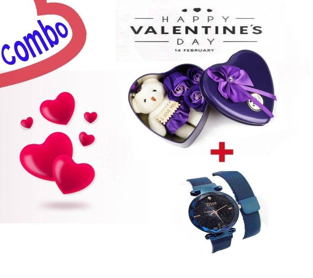 Magnetic watch and Valentine Love Box for valentine 