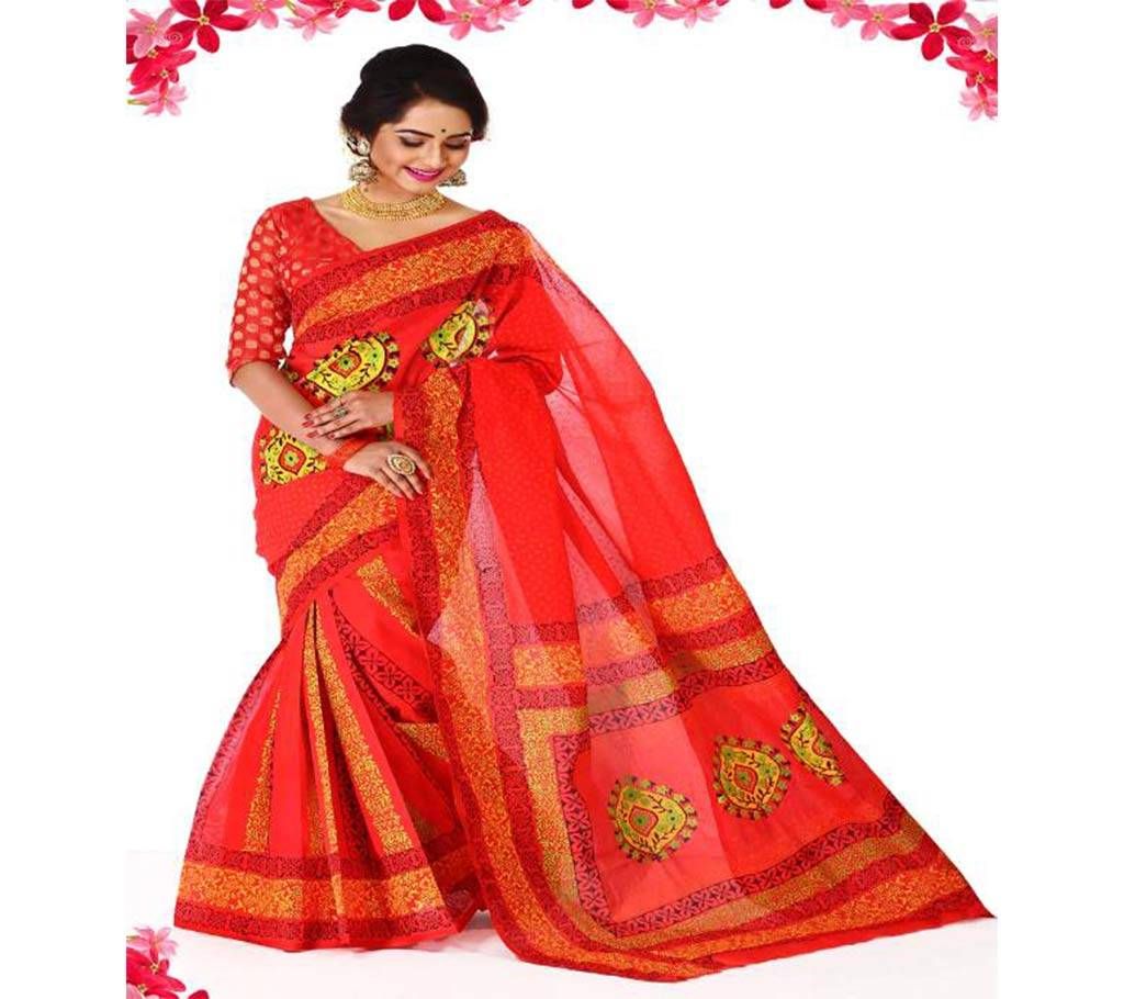 Cotton sharee for falgun