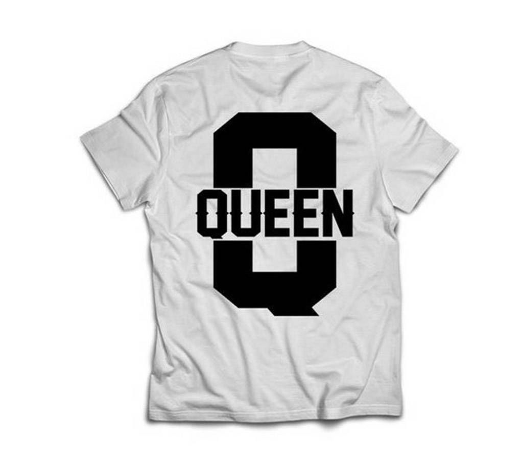 Queen 333 Womens T-shirt - white