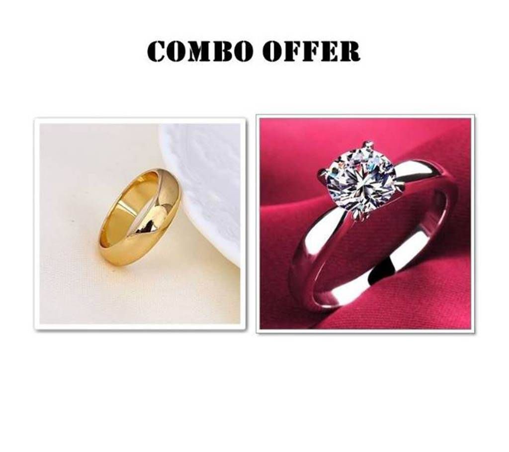 Combo offer Gold plated Finger Ring for man and woman