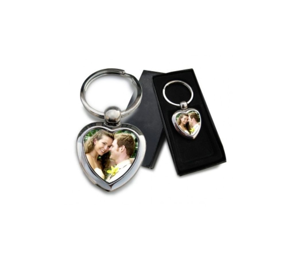 Key Ring With your Picture (Love Shape)