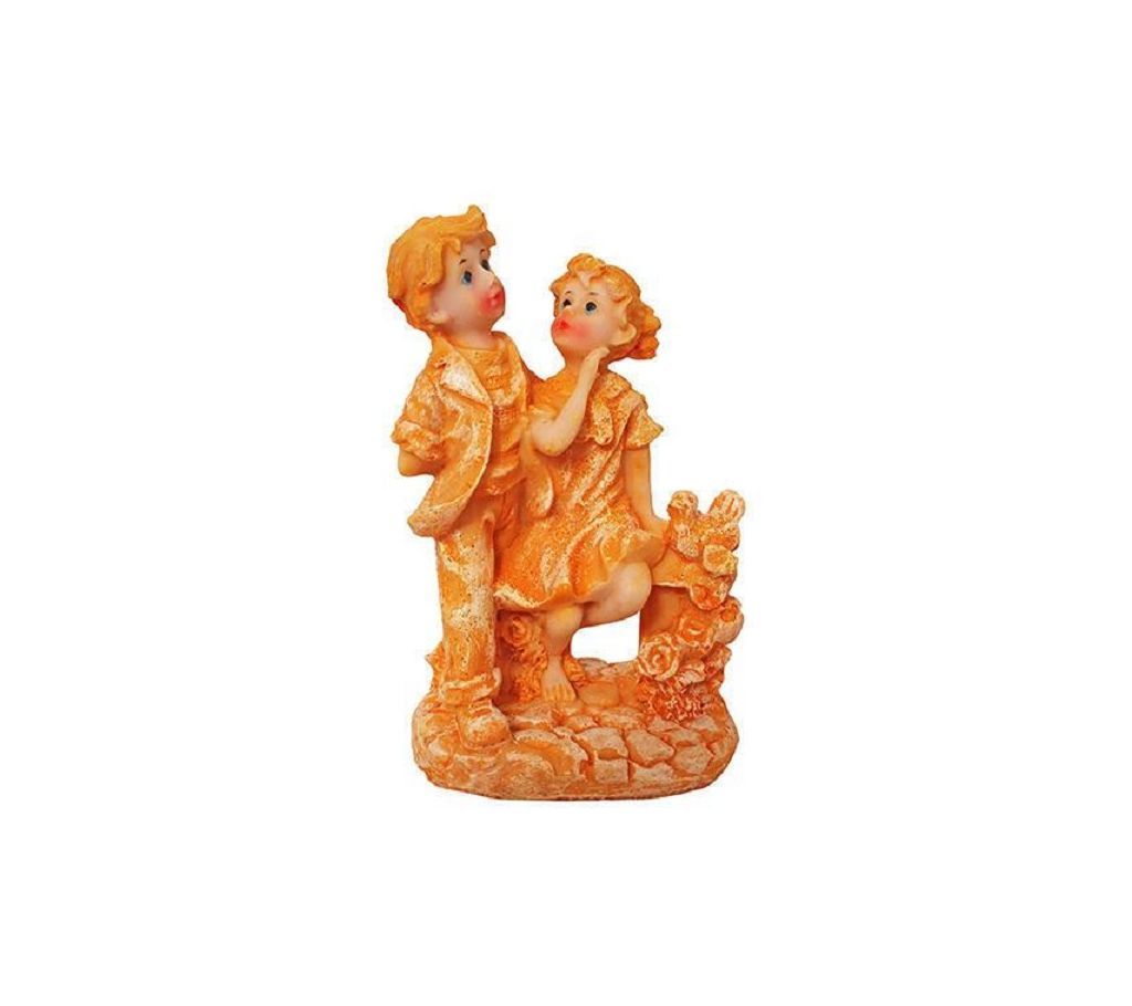 Marble Look Beautiful Boy Girl Statue/ Showpiece Gift Item