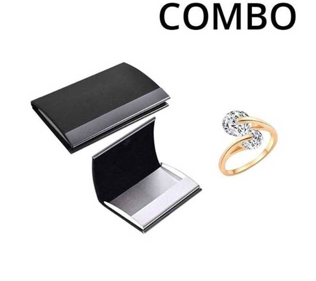 Combo of Business Card Holder & Finger Ring
