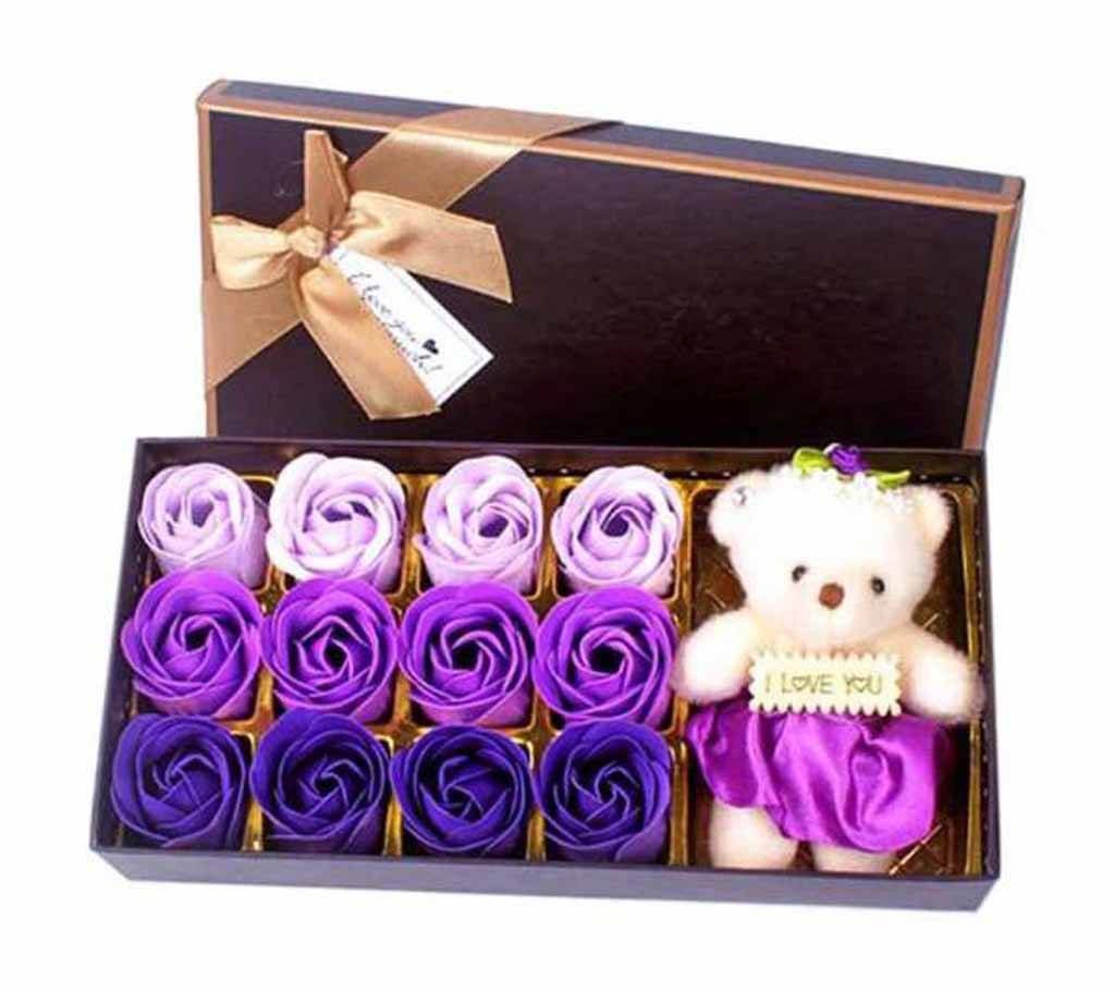 Valentine Rose Flower Gift Box 