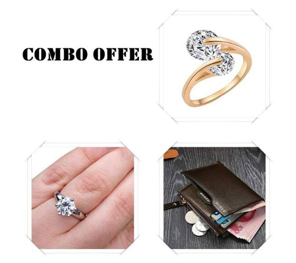 2 pcs Finger Ring and Bogesi Wallet (copy) Combo offer