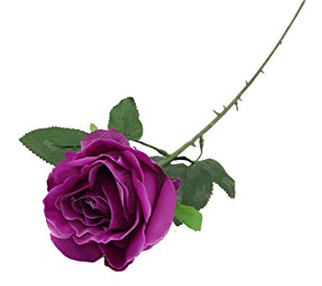 Artificial purple rose stick