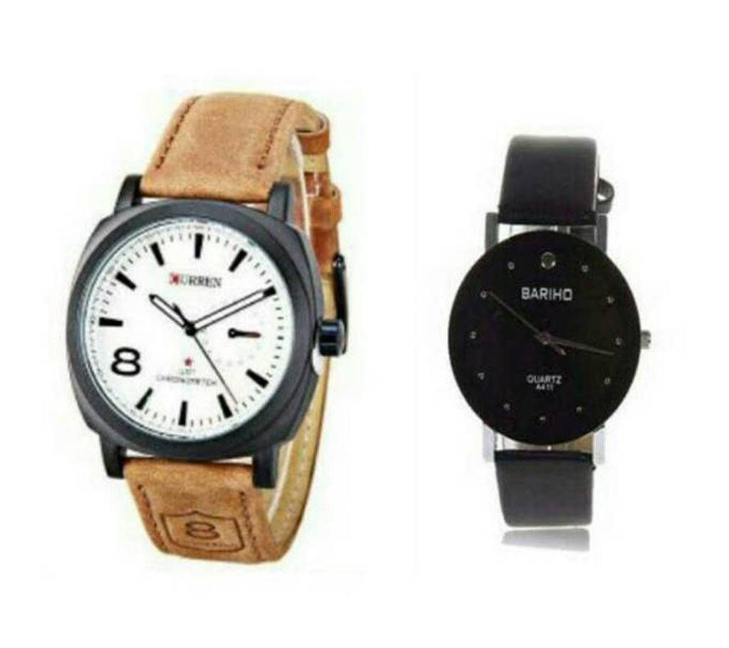 Curren & Bariho-copy combo couple watch