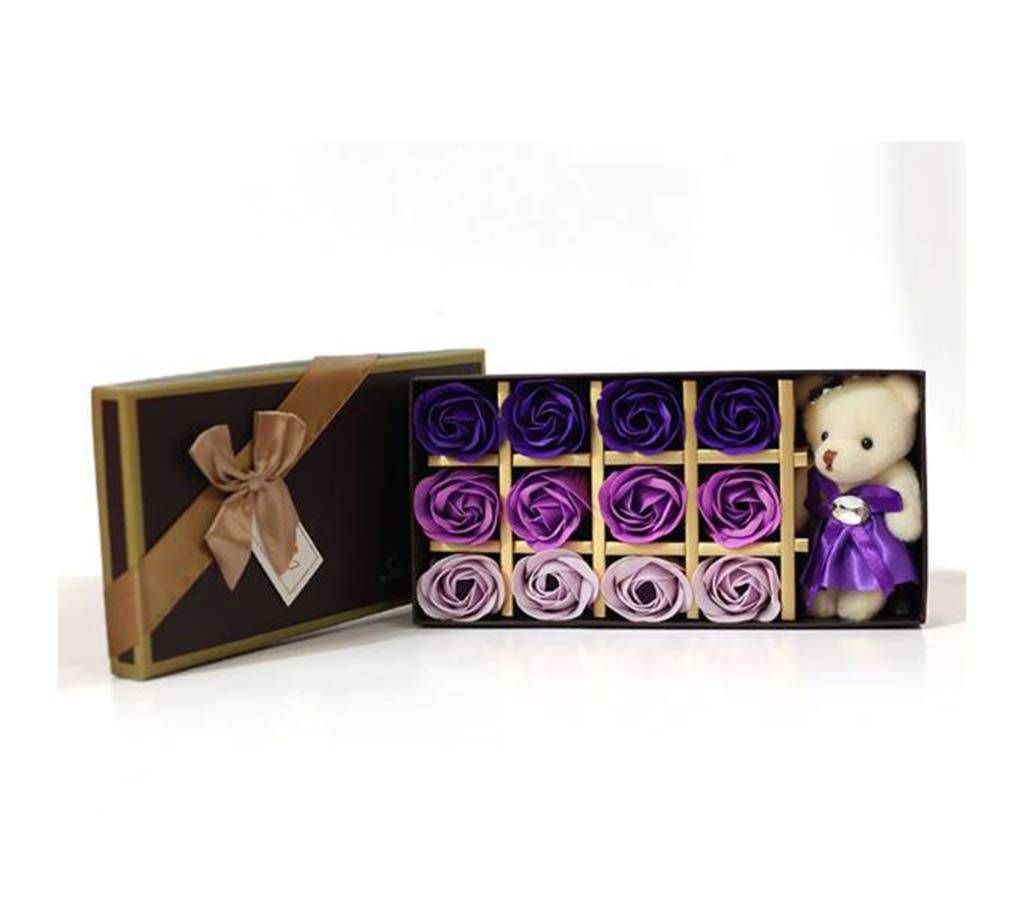Panda Doll & Flowers soap Gift Box