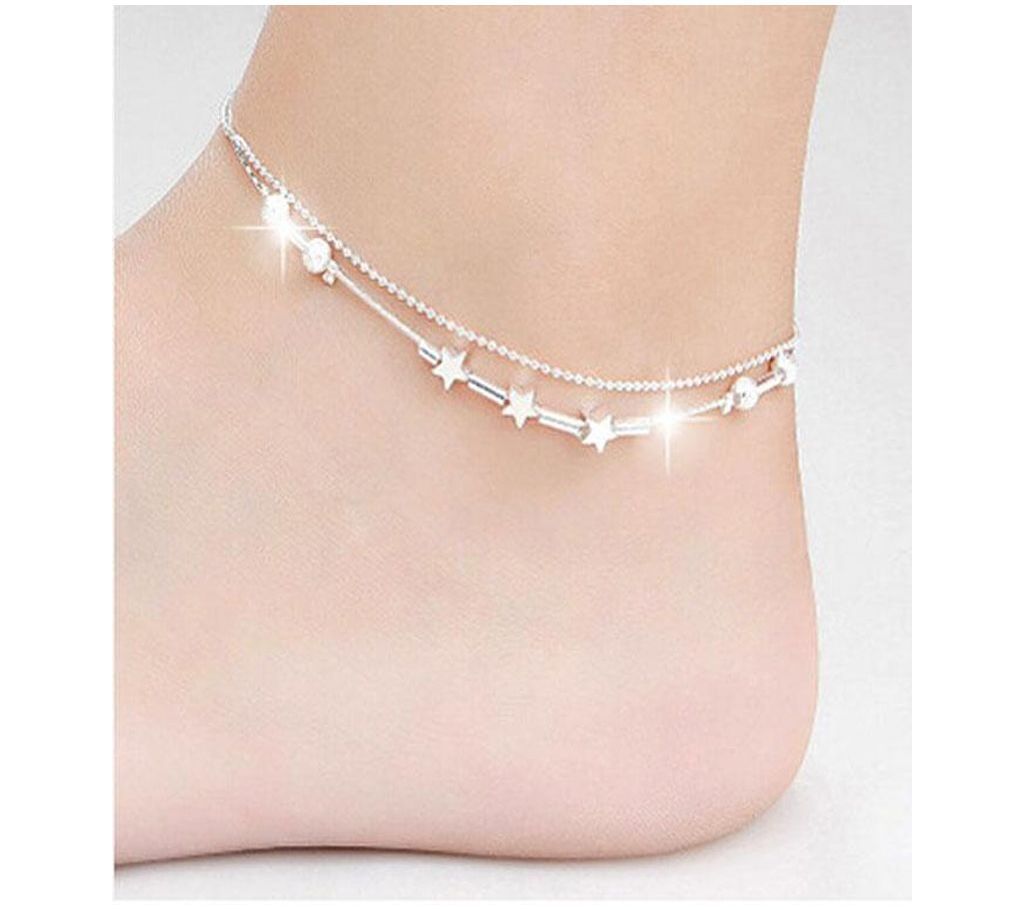CHARM ANKLETS SILVER PLATED