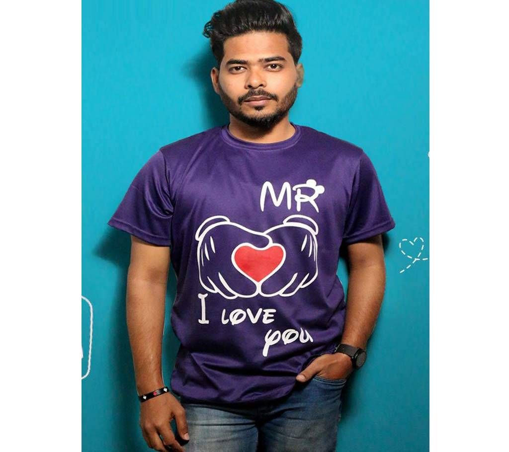 Violet Mens T-Shirt for Valentines Day by Ritzy