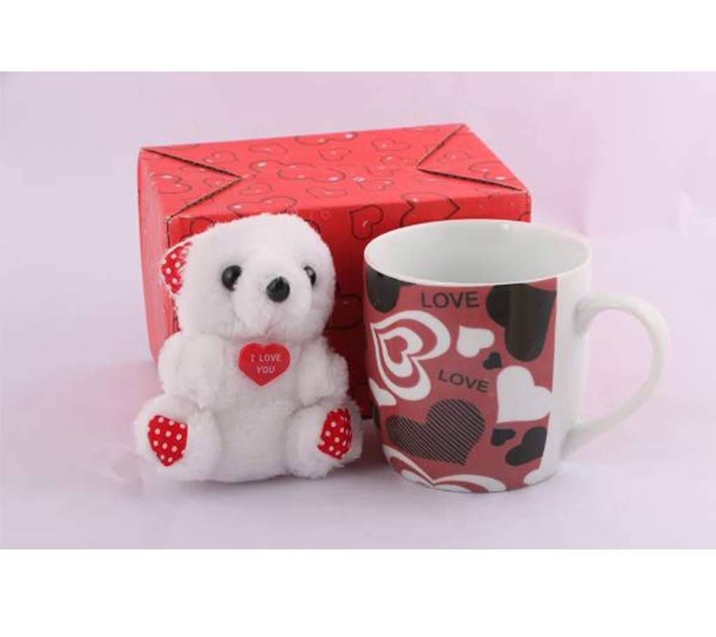 Combo of Mug and Small Teddy Bear