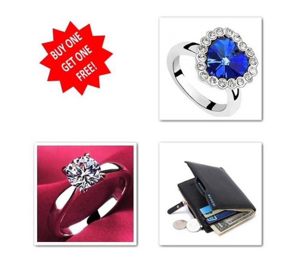 Combo Finger Ring & Bogesi wallet with Titanic Finger Ring free