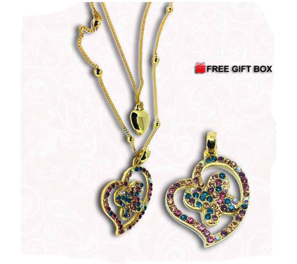 DIAMOND CUT STONE SETTING PENDANT