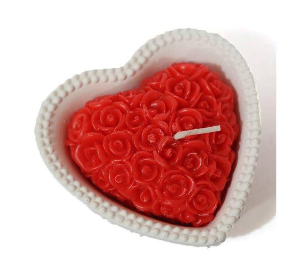 Red Heart Shape Candle