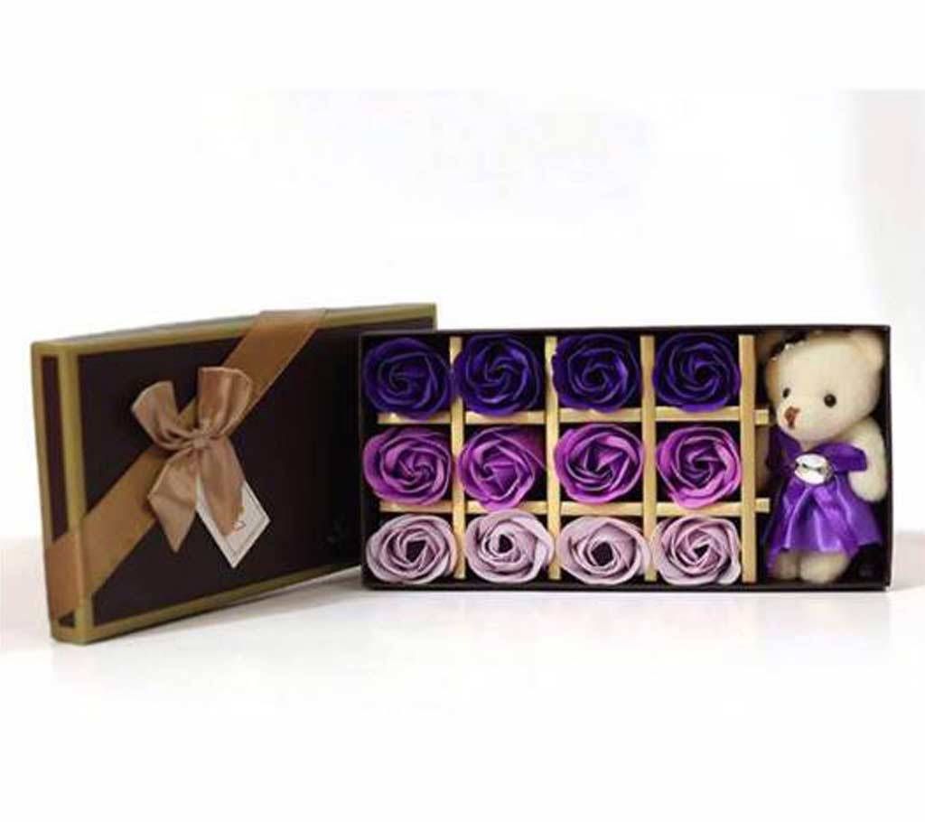 Panda Doll and Flower Gift Box