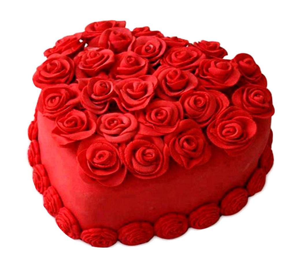 Vanilla Valentine Theme Cake 500g