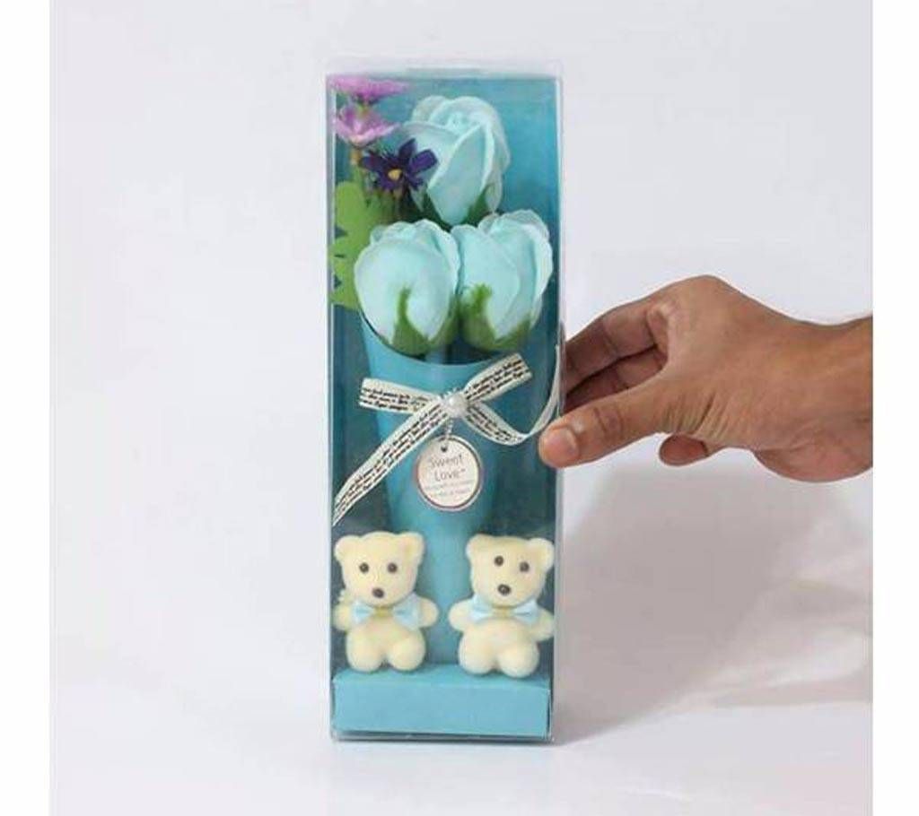 Panda Dall And flowers