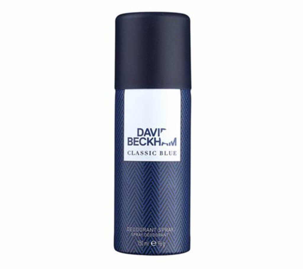 David Beckham Classic Blue body spray for men 