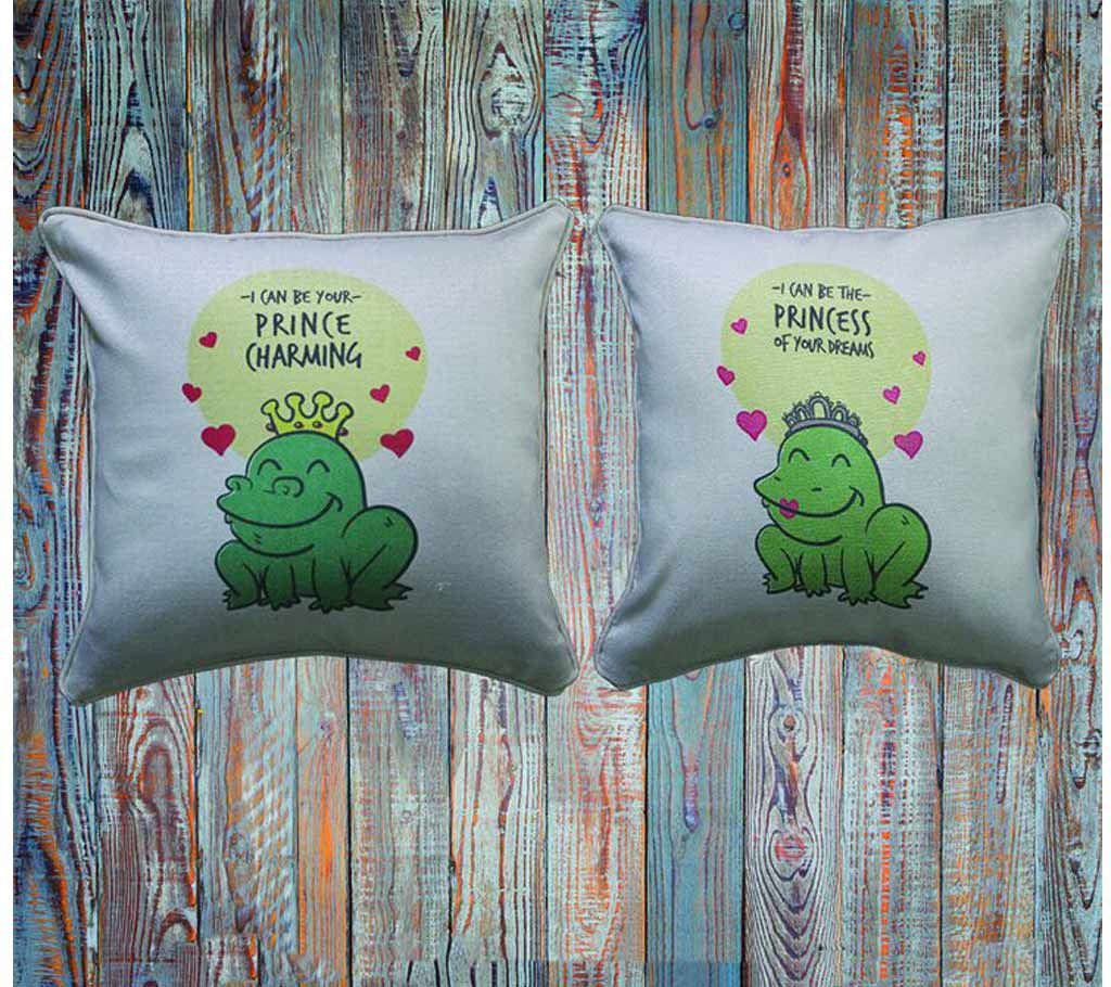 Couple Frog Cushion cover 
