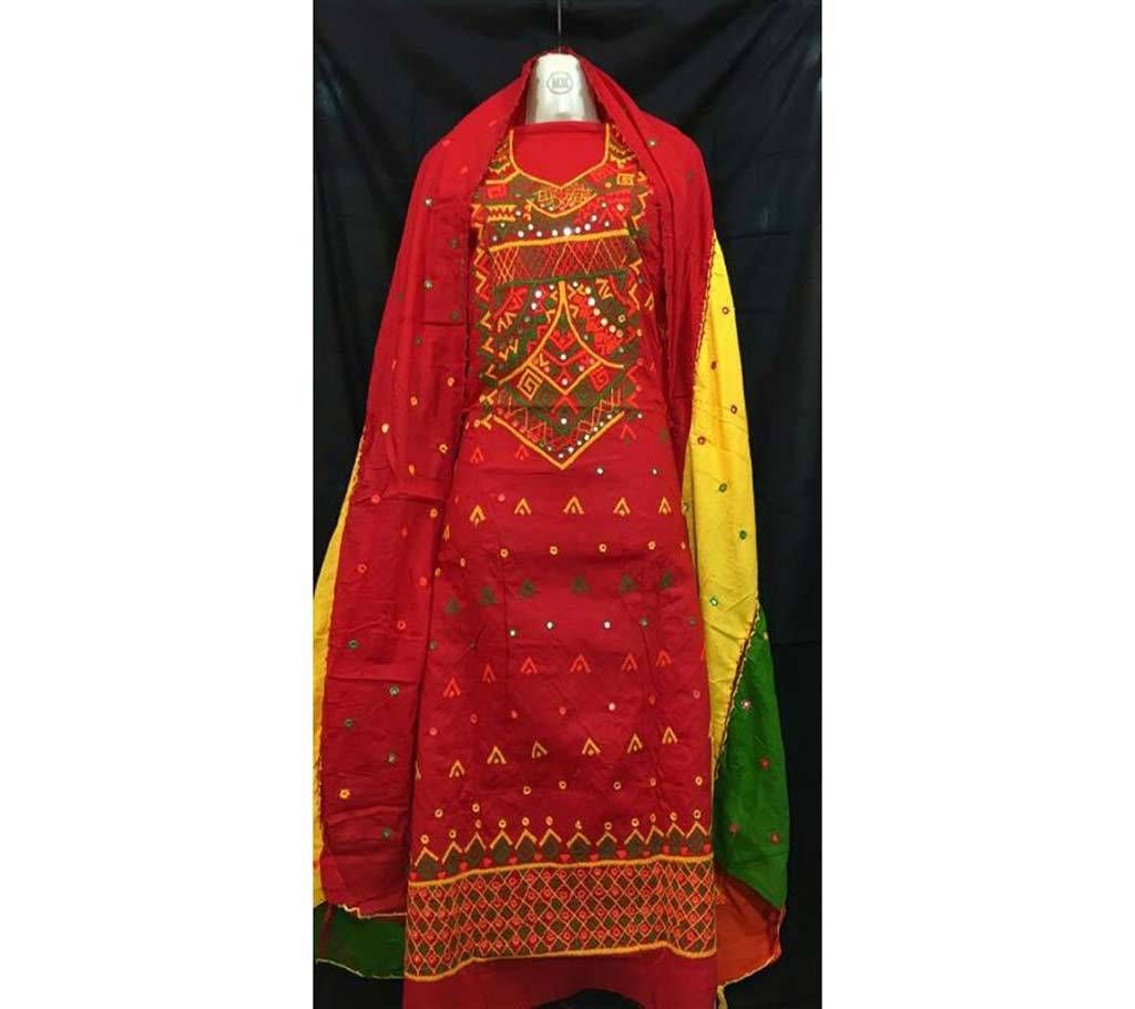 Unstitched Voile Three piece
