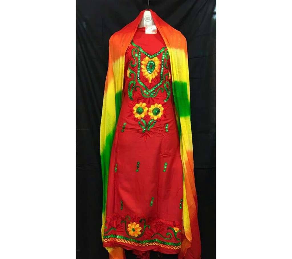 Unstitched Embroidered Linen Two piece