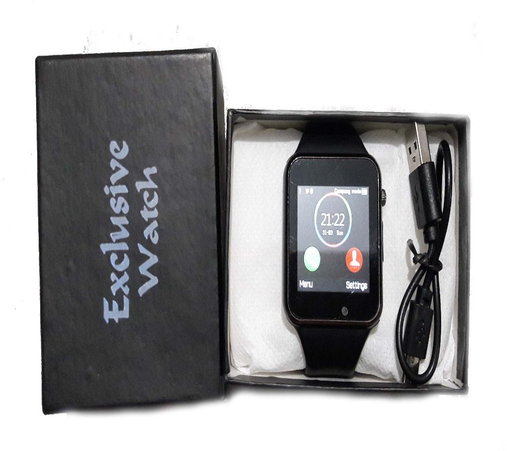 A1 Bluetooth Smart Watch with GPS - Black Smart Watch Mobile Watch Gear SIM Support