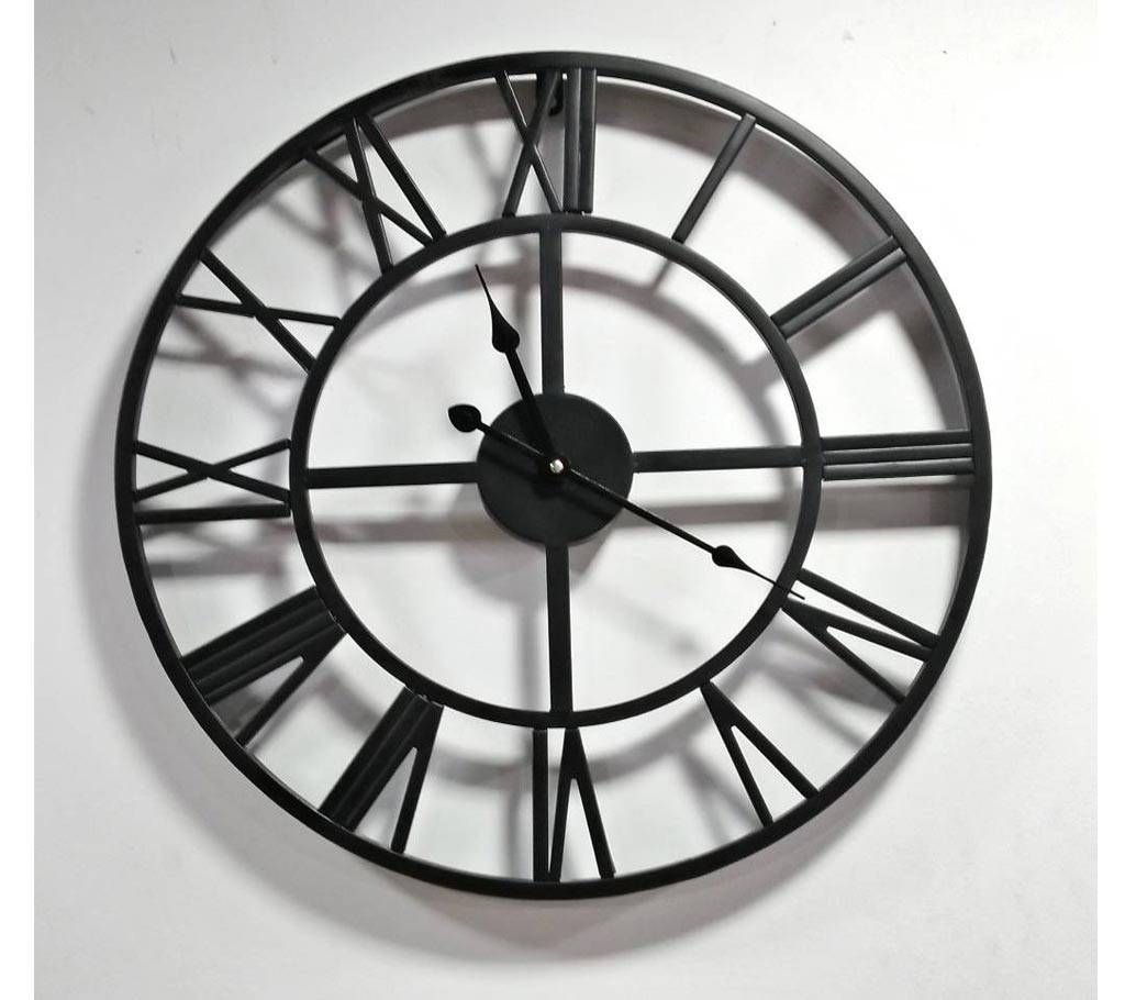 Metal Frame Wall Clock