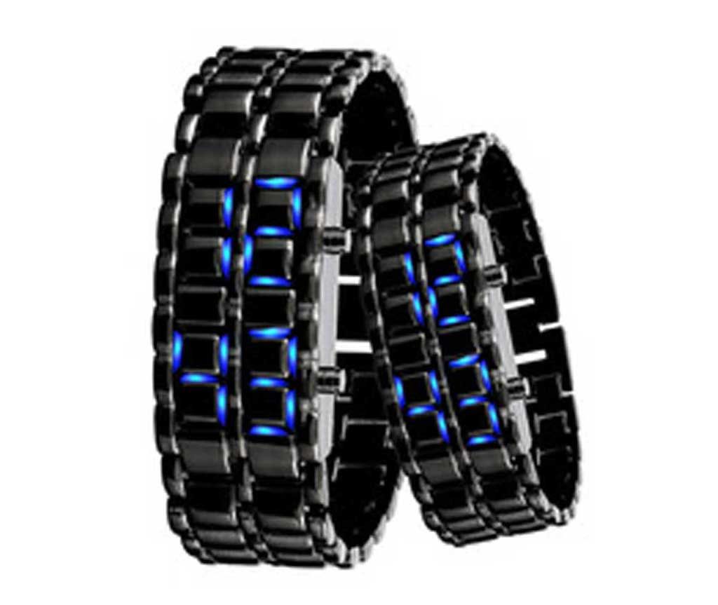 Samurai LED Bracelet Watch- Blue