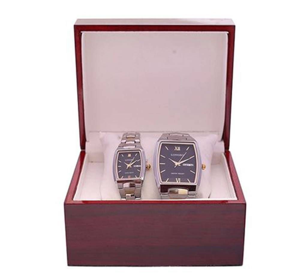 Longbo StainlessSteel Analog Watch for Couple