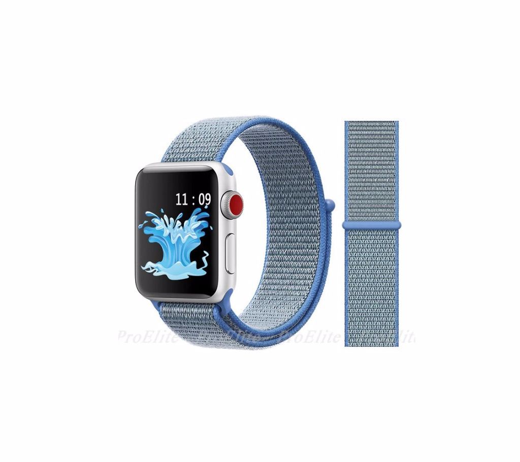 44MM/42MM Nylon Soft Replacement Strap For Apple Watch Series 4/3/2/1 (copy)-Blue
