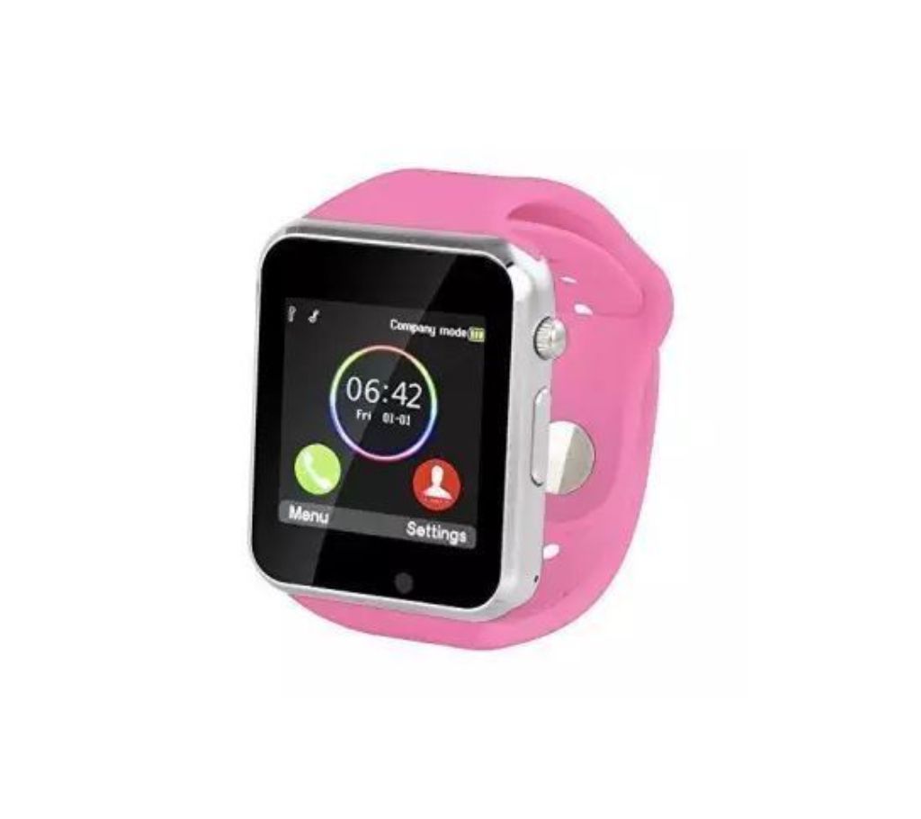 A1 Bluetooth  Smart Watch  Pink  MKC1